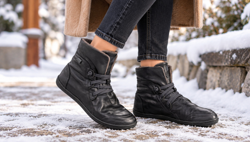 CAMPER Peu Cami Shearling Lined Chelsea Ankle Boots Leather Barefoot 6.5 EU 37